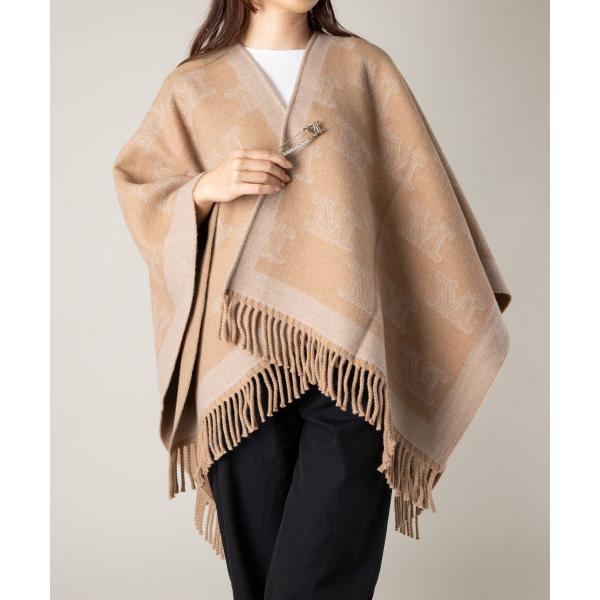 エスマックスマーラ S'MaxMara ラビットファー ケープ コート ストール