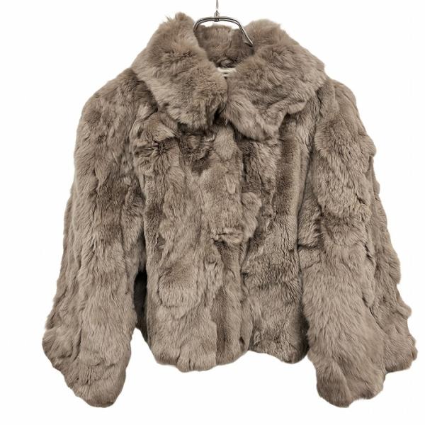 UNTITLED（アンタイトル） ファージャケット 無地 スナップボタン留め