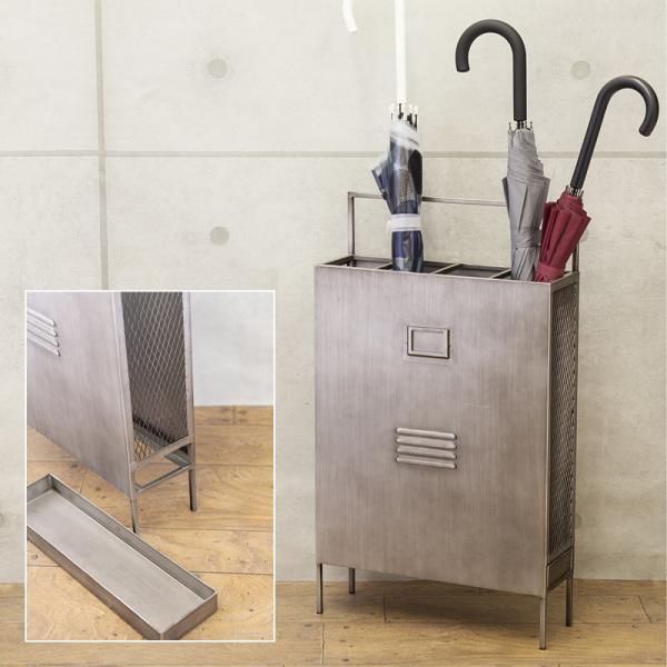 傘立て おしゃれ インダストリアル ブルックリン 4本 収納 鉄製