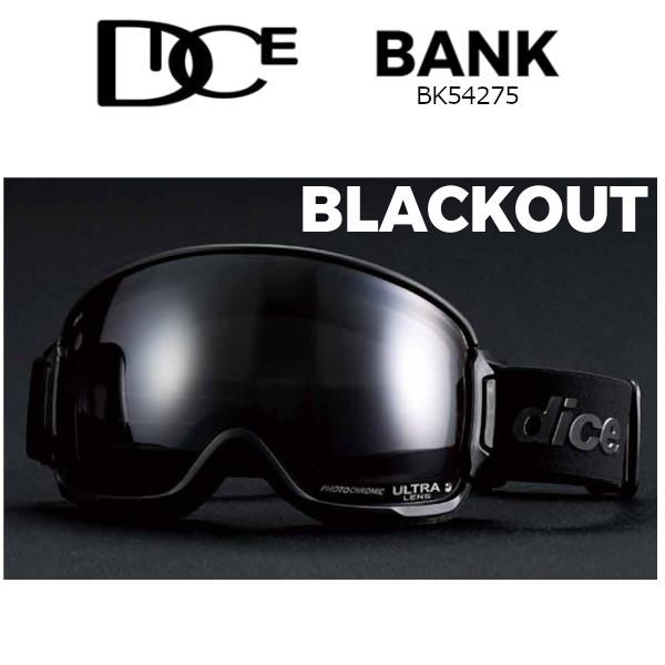 BANK 特典付き 25-26 DICE ダイス ゴーグル BLACKOUT バンク BK54275