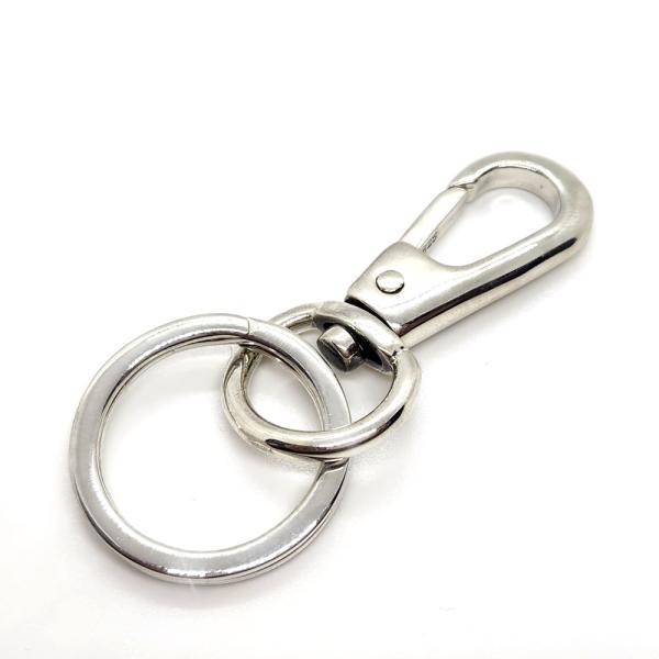 シルバー925 / キーリング シンプルスタイル 55mm カラビナ