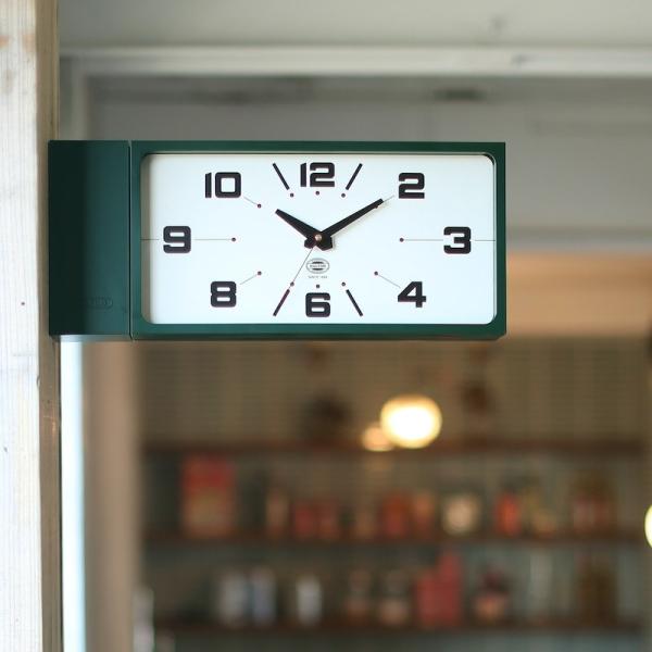 DULTON（ダルトン） H21-0362 DOUBLE FACE CLOCK RECTANGLE ダブル