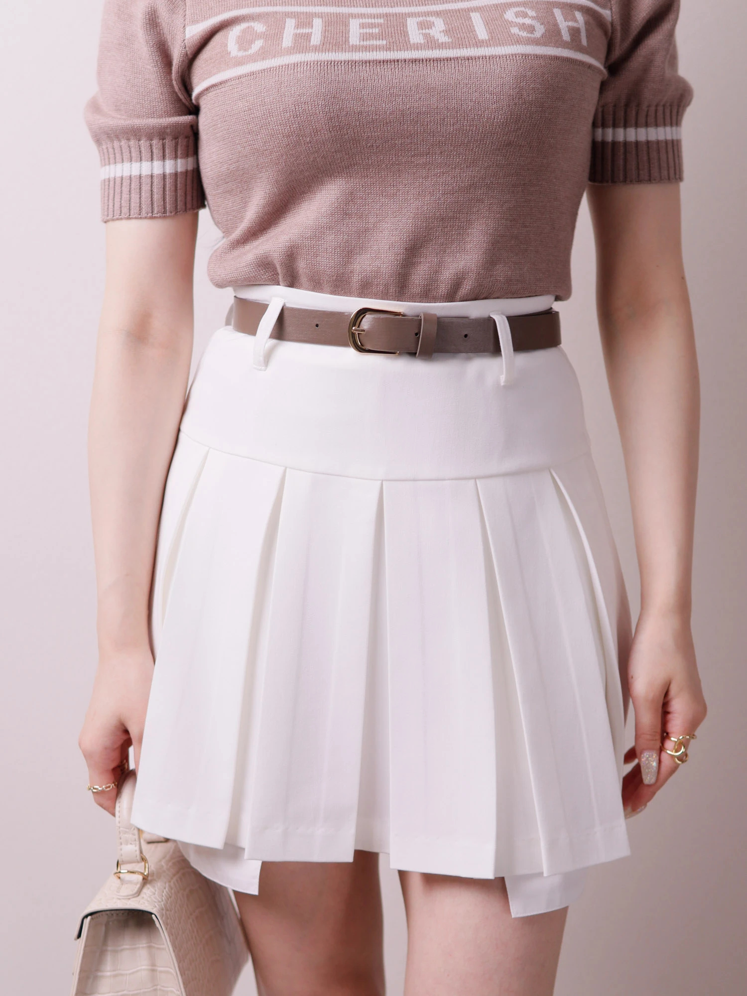 LIP SERVICE（リップサービス）｜ インナーSPT付ベルテットプリーツ