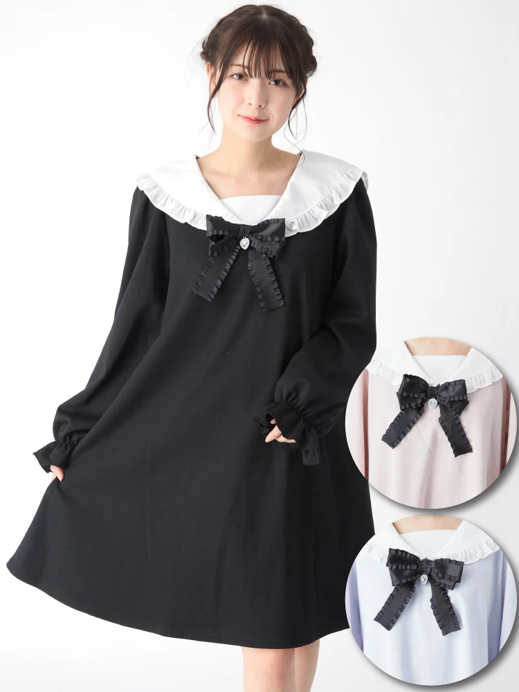 セーラーカラーカットワンピース - Ank Rouge(アンクルージュ)の