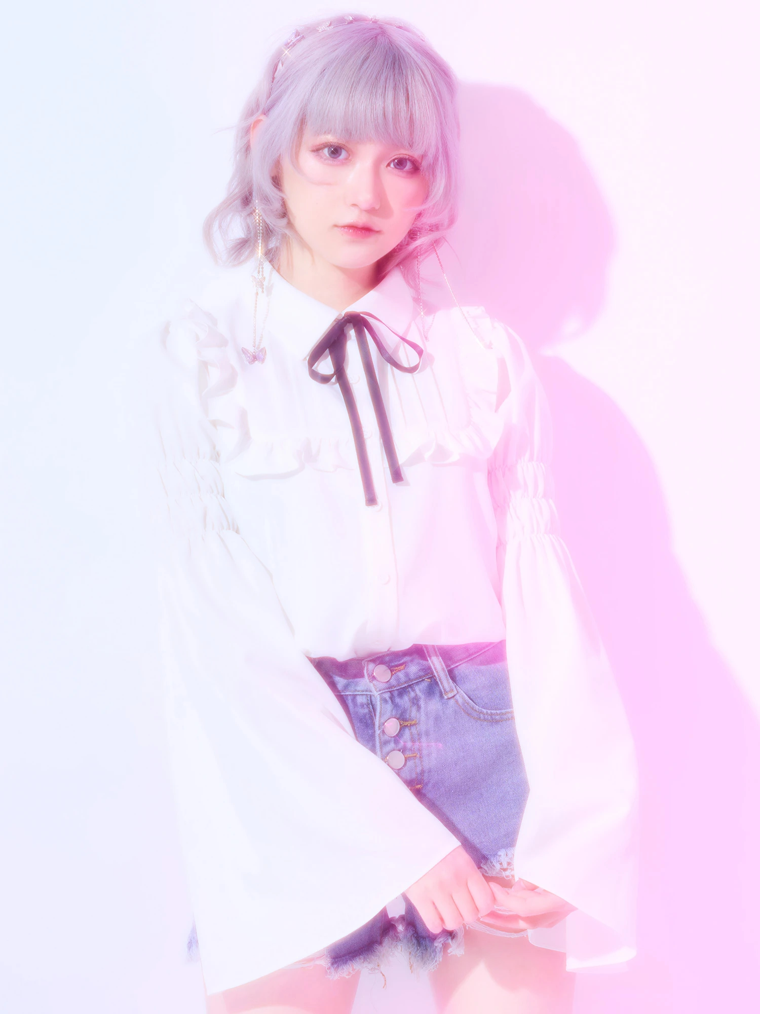 フレア袖タックブラウス - Jamie エーエヌケー(ジェイミーエーエヌケー