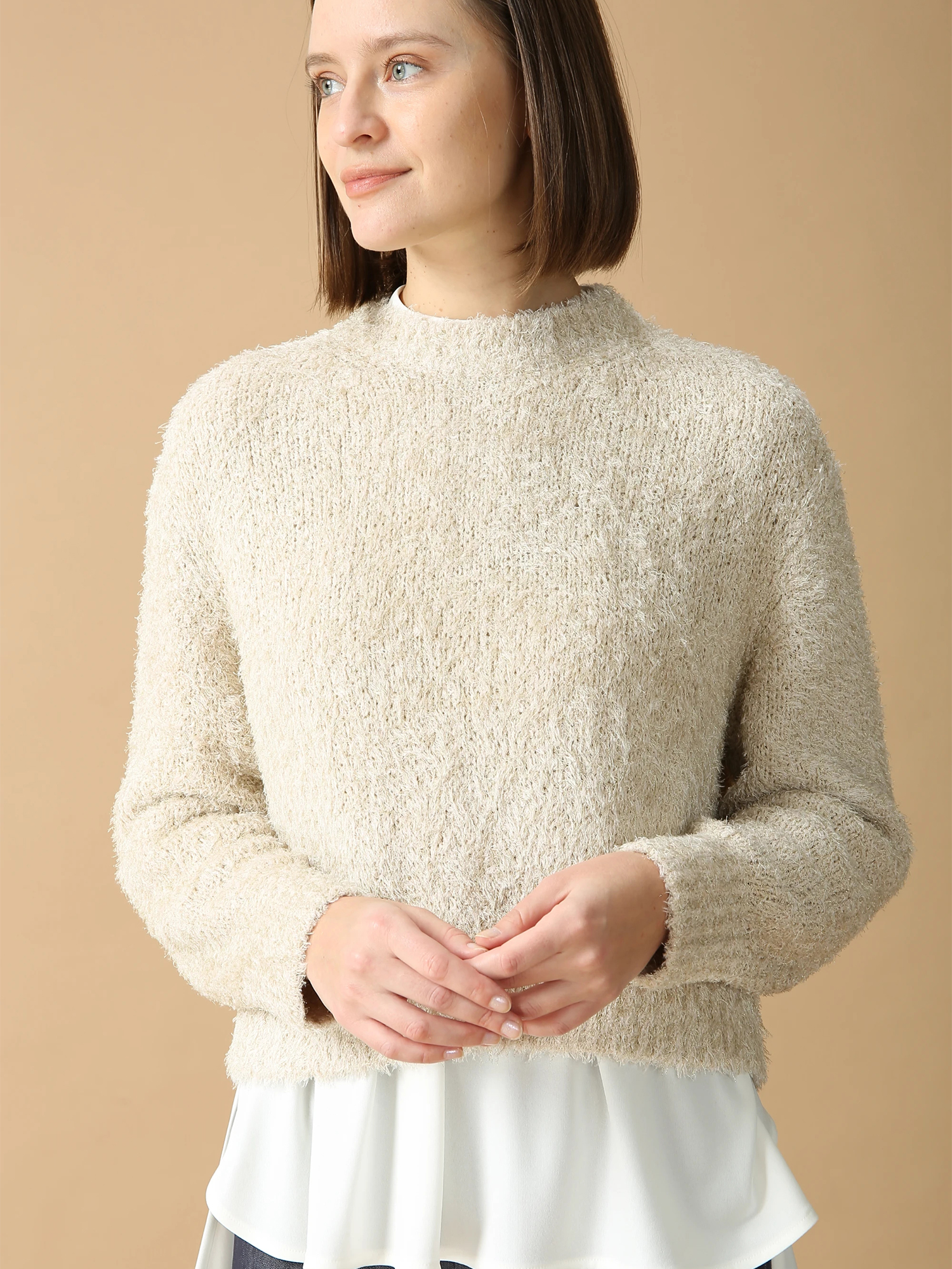 スペイシェル ラメ ニット セーター ｜ MORABITO BLANC（モラビト