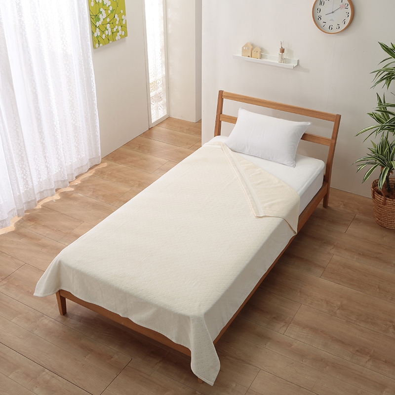 □ 西川のタオルケット シングルサイズ シャーリング加工でとても