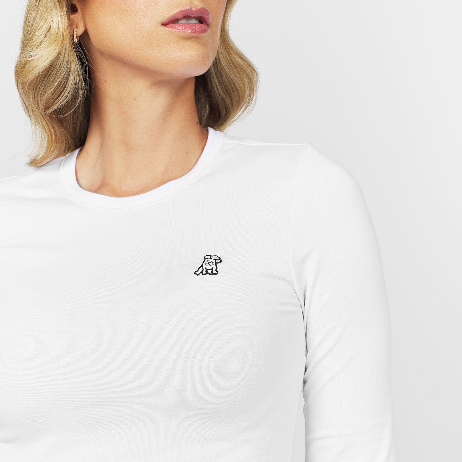 Women's Long Sleeve T-Shirt — Brilliant White – JAMES BARK