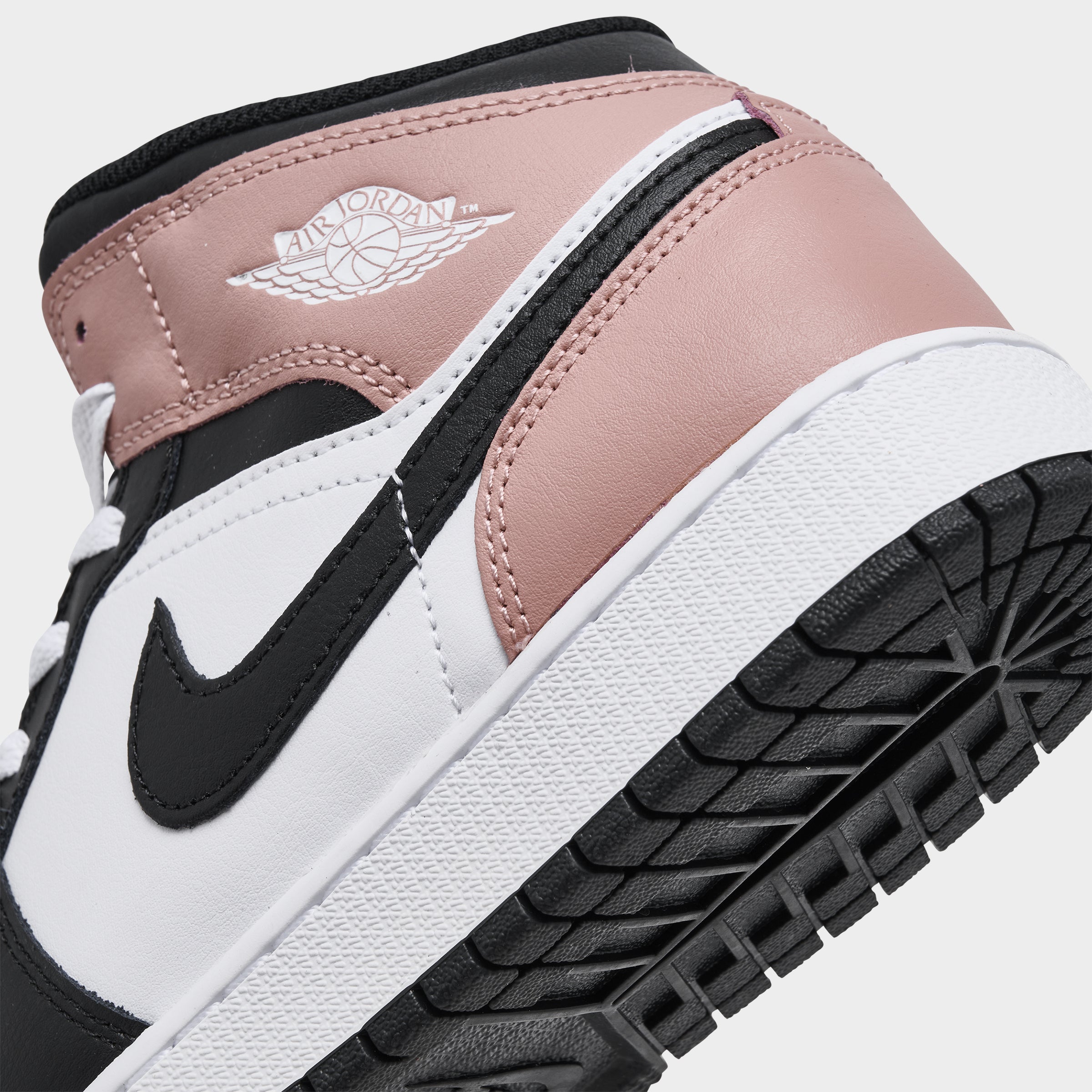 Jordan 1 Mid GS White / Black - Rust Pink – JD Sports