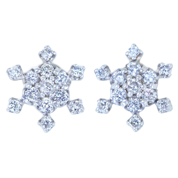 jewel planet 公式サイト / K18WG ダイヤモンド 0.25ct/0.25ct ピアス