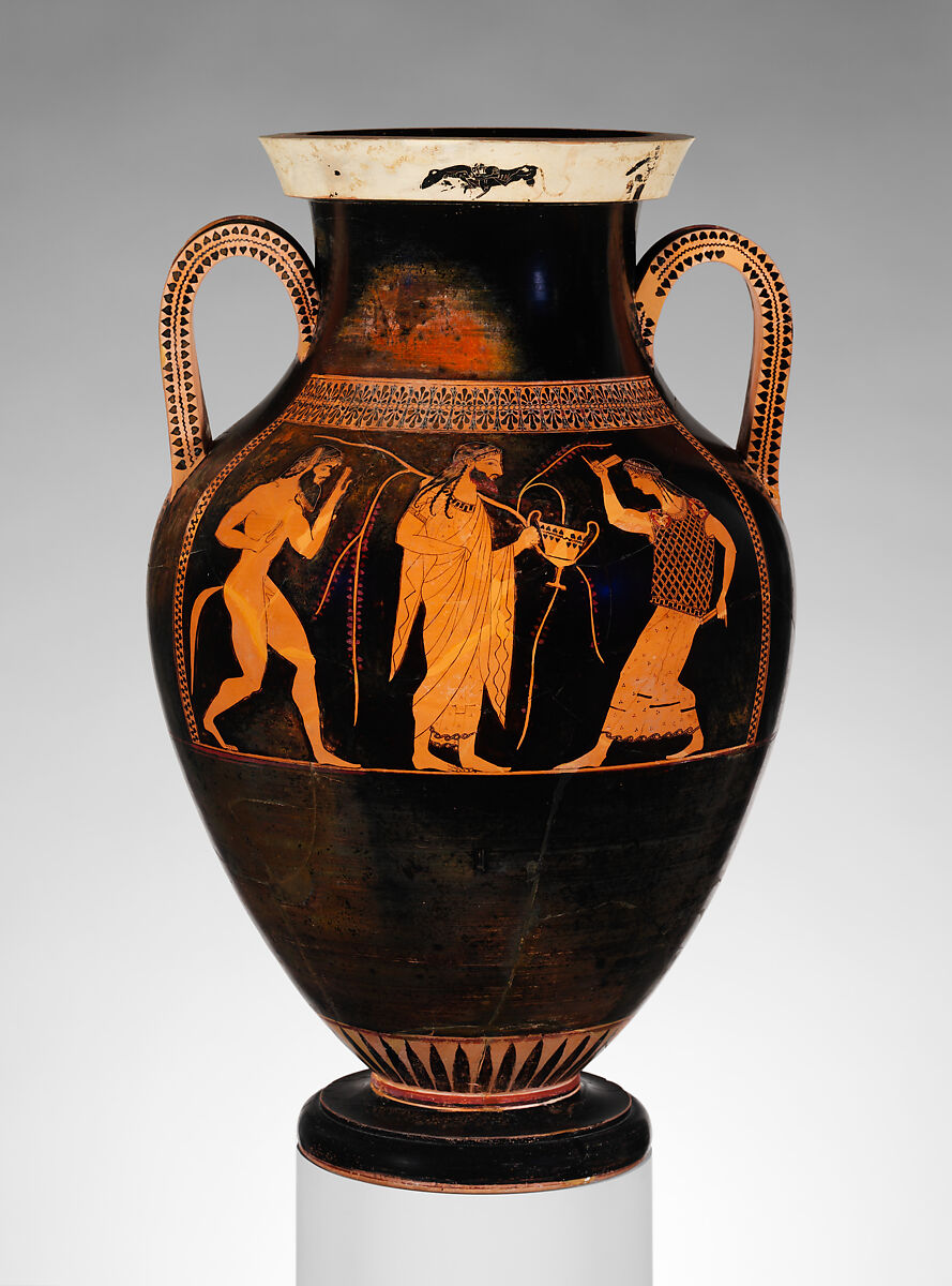 テラコッタのアンフォラ壺 Terracotta amphora (jar)】古代ギリシャ