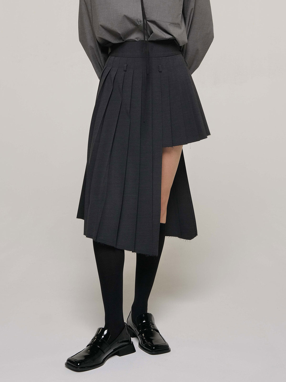 SCREW PLEATS SKIRT – JOSEMOON