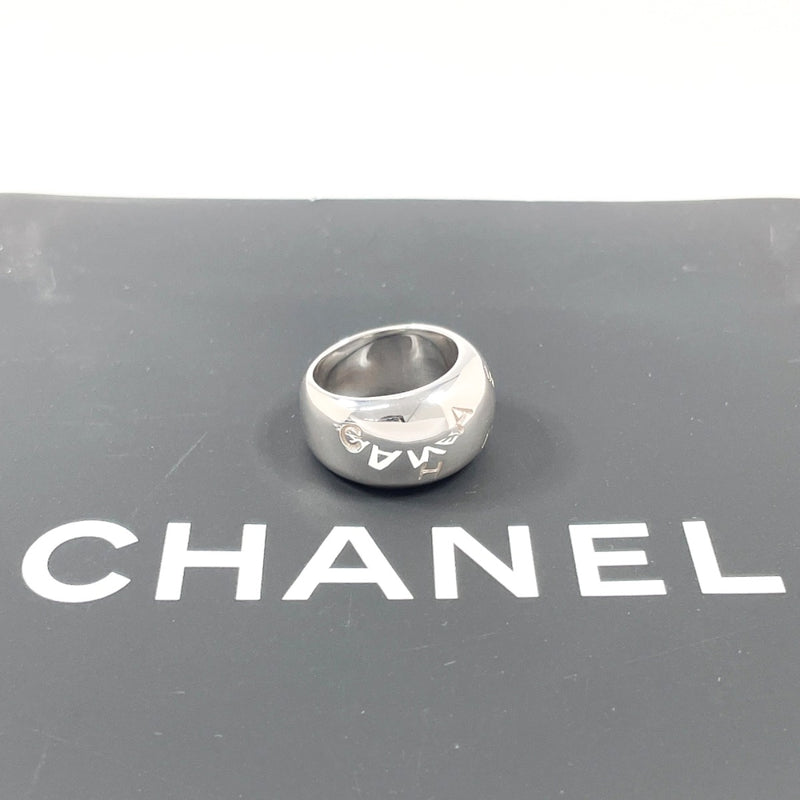 CHANEL Ring logo vintage Silver925 #US 6 1/4 Silver Women Second