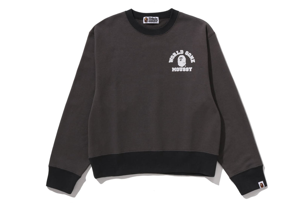 BAPE X MOUSSY 】RELAXED FIT CREWNECK | bape.com