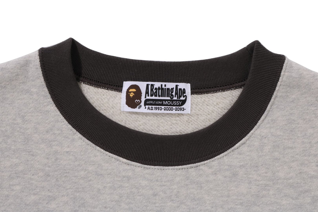BAPE X MOUSSY 】RELAXED FIT CREWNECK | bape.com