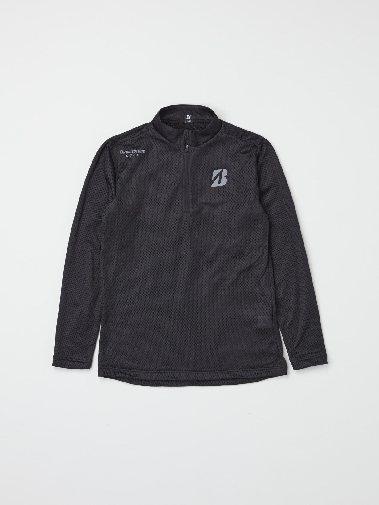 25年秋冬 【B-02】 長袖ハーフジップシャツ(M MG(ミディアムグレー