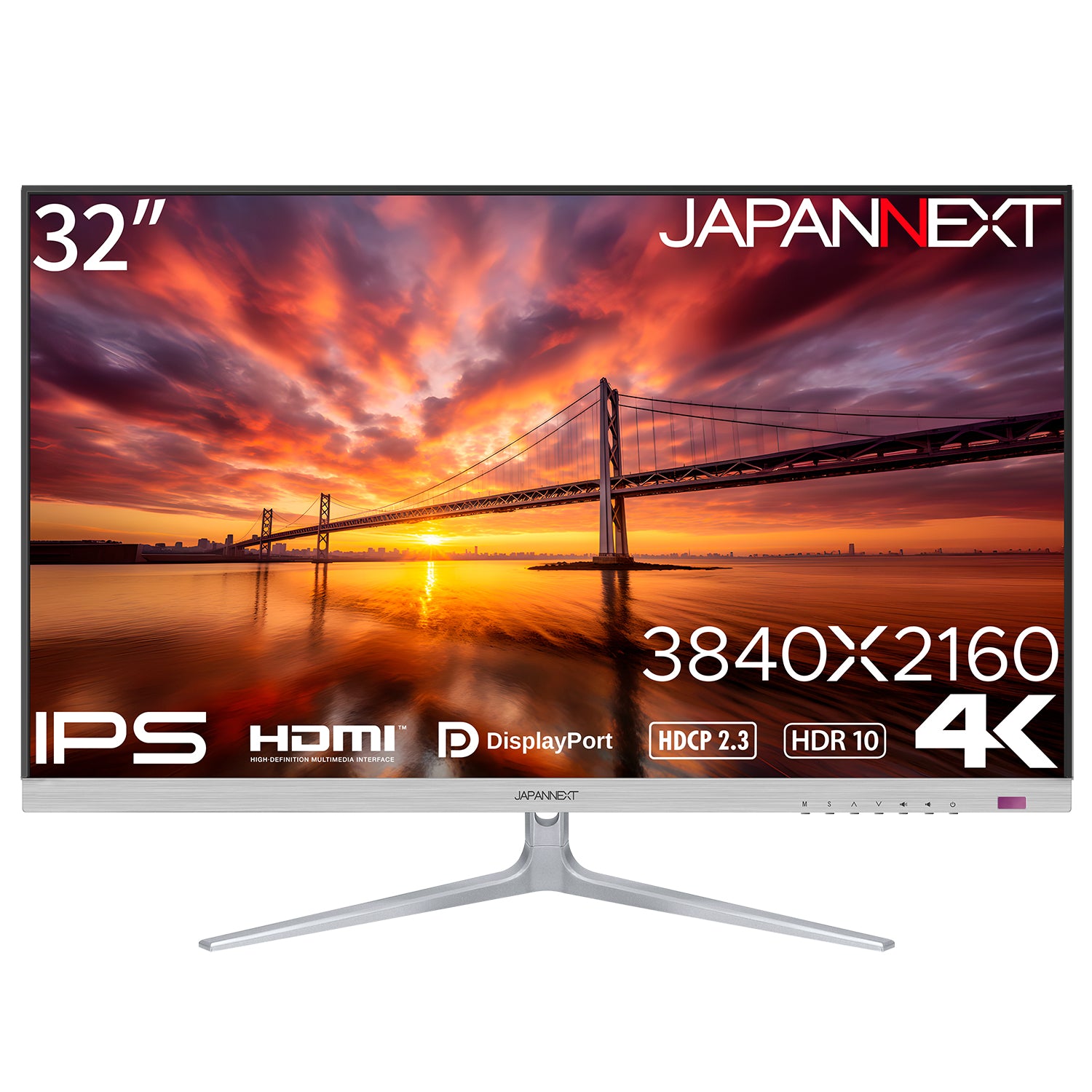 JAPANNEXT 32インチ IPSパネル搭載 4K(3840x2160)解像度 液晶モニター