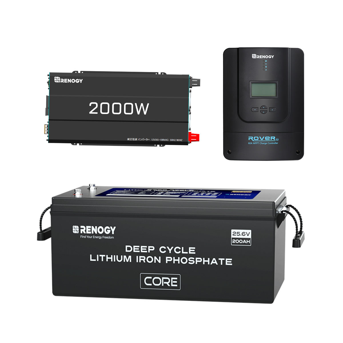 リン酸鉄リチウムイオンバッテリー専用充電器12V 20A | Renogy JP