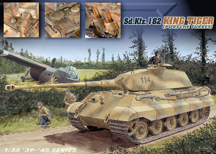 Sd. Kfz. 182 King Tiger (Porsche Turret) Dragon 6189