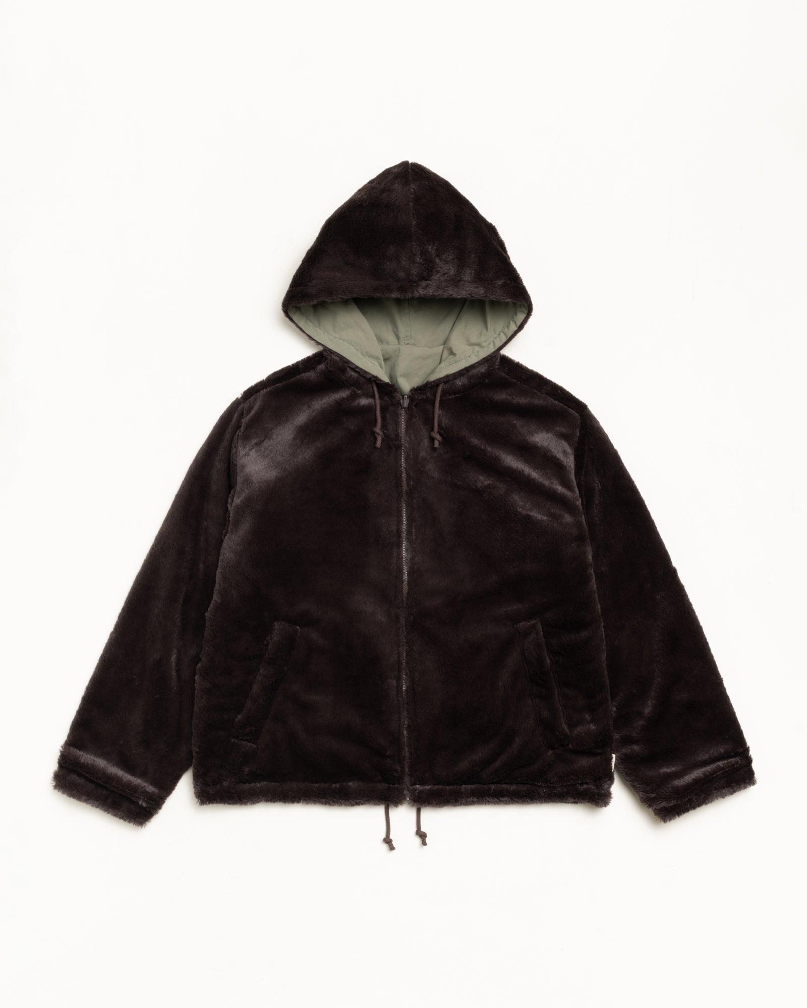 Reversible Hooded Jacket – Brown | Outerwear | Stüssy Japan