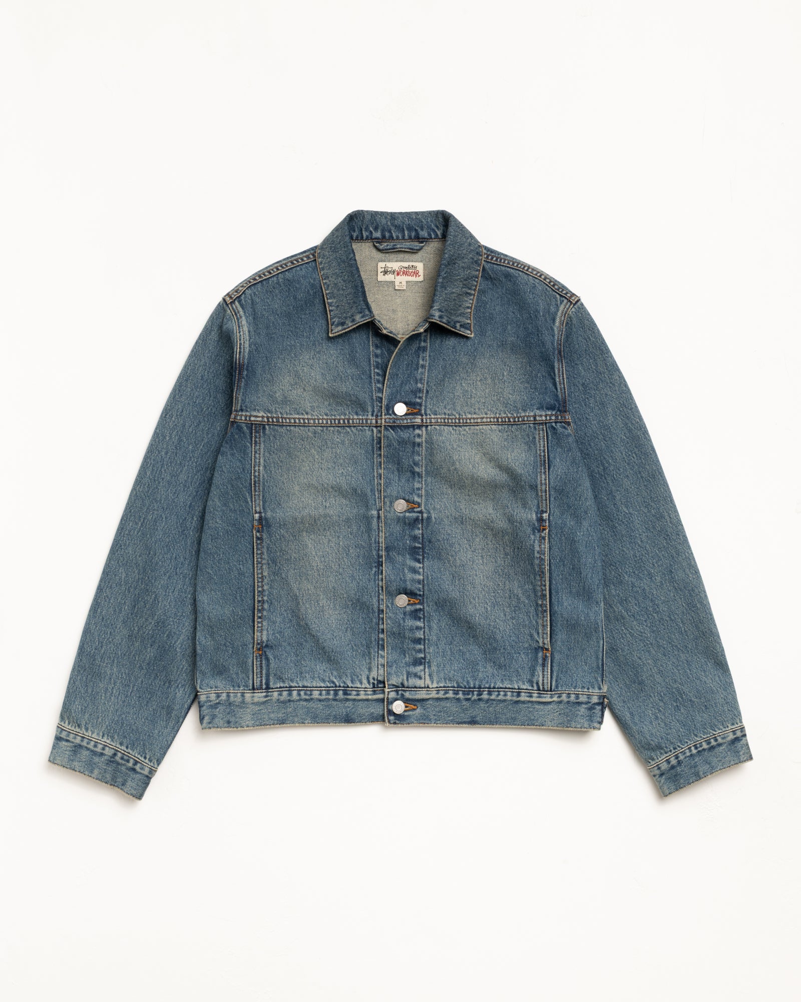 Trucker Jacket Denim – Vintage Mid Wash | Outerwear | Stüssy Japan