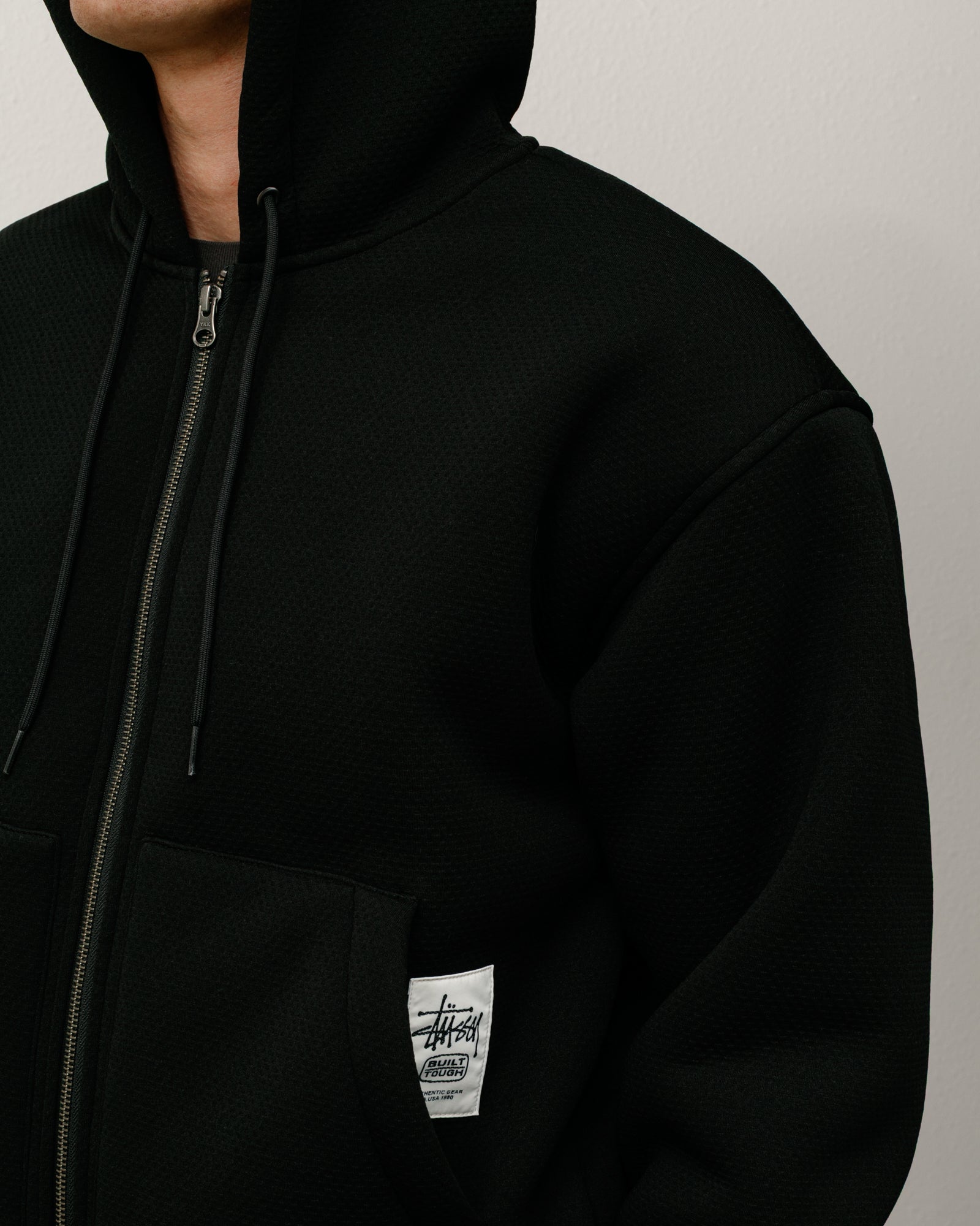 Bonded Sherpa Hoodie – Black | Sweats | Stüssy Japan