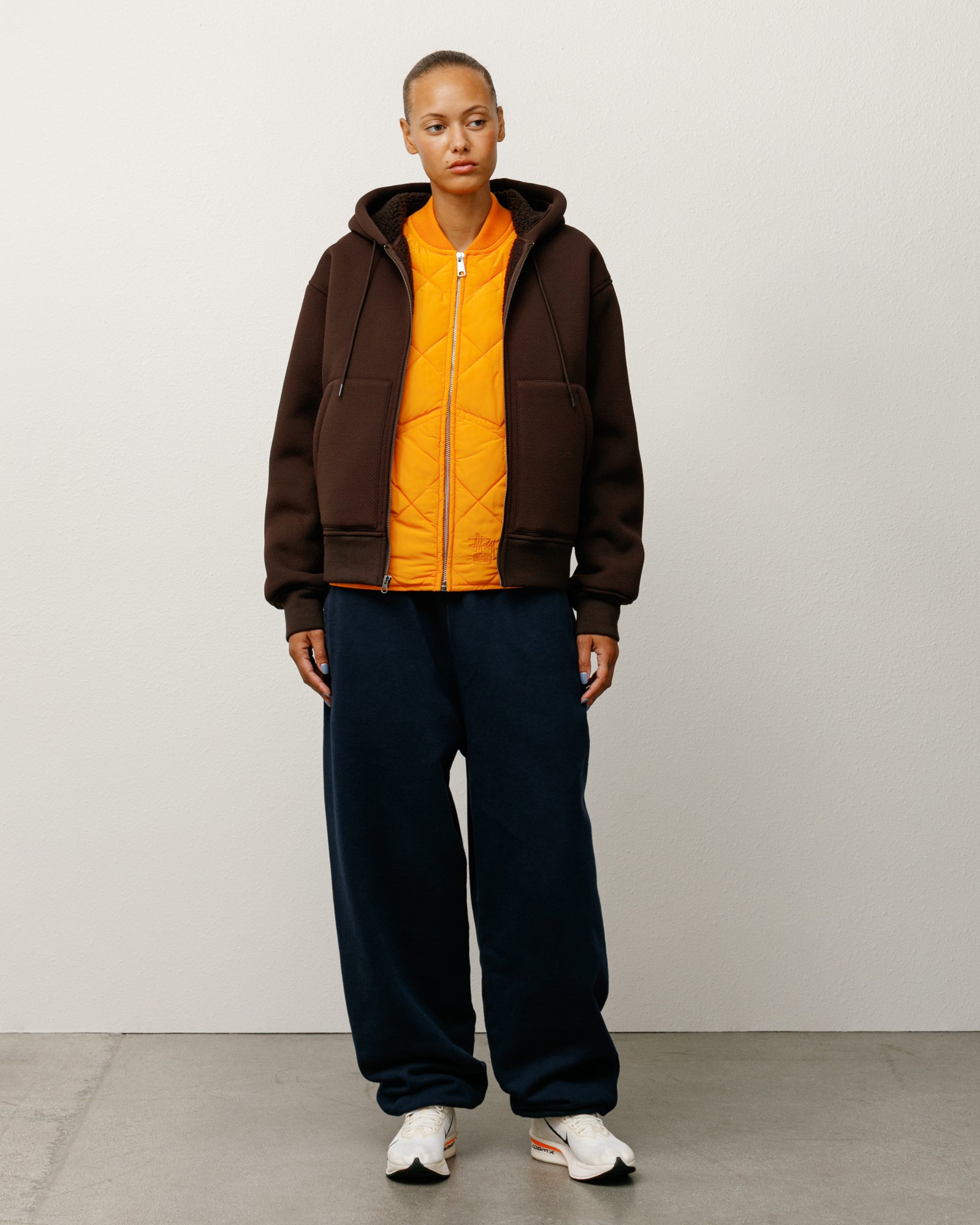 Bonded Sherpa Hoodie – Brown | Sweats | Stüssy Japan
