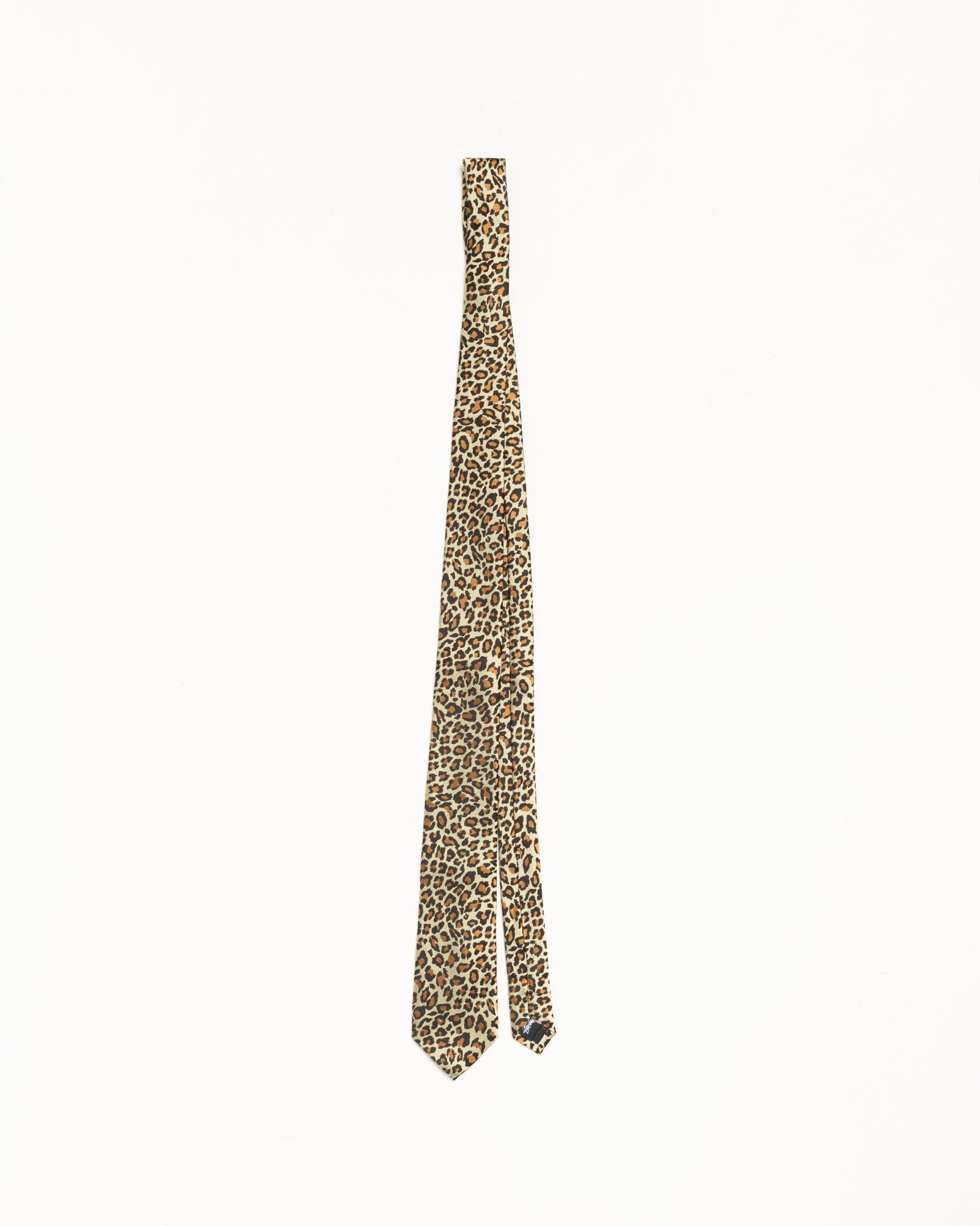 Jacquard Leopard Tie – Tan Leopard | Accessories | Stüssy Japan