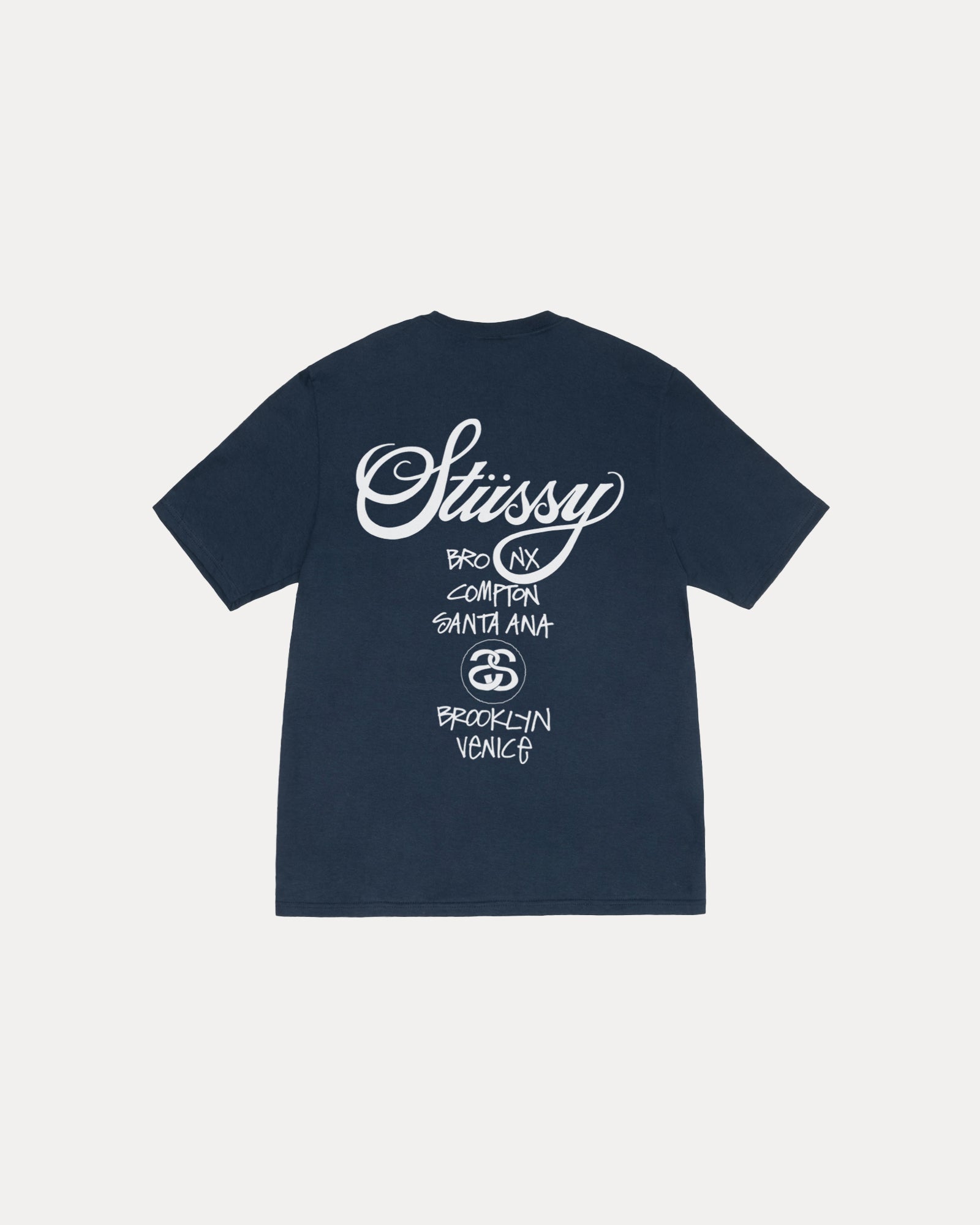 World Tour Tee – Navy | Tees | Stüssy Japan