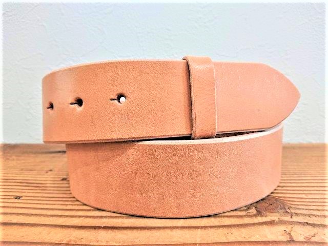 昭南ベンズレザーベルト【生成】45mm 革厚5.5-6mm バックル無し