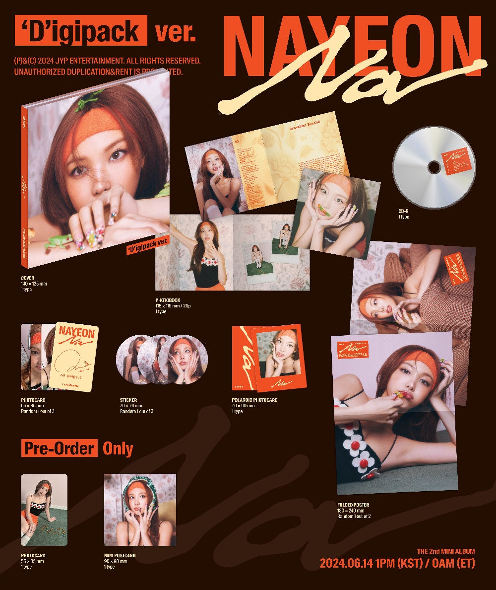 TWICE NAYEON - NA (Digipack ver.) – Kpop Planet Global