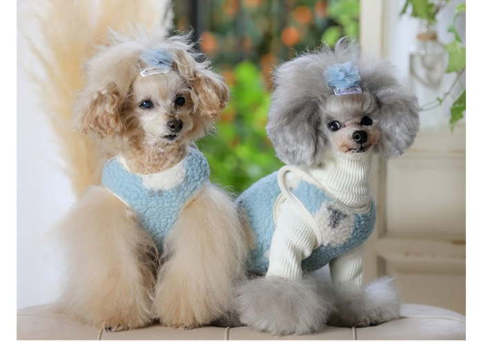 シープ＆ドッグ柄ボアベスト 可愛い小型犬の洋服通販 鎌倉ドッグ