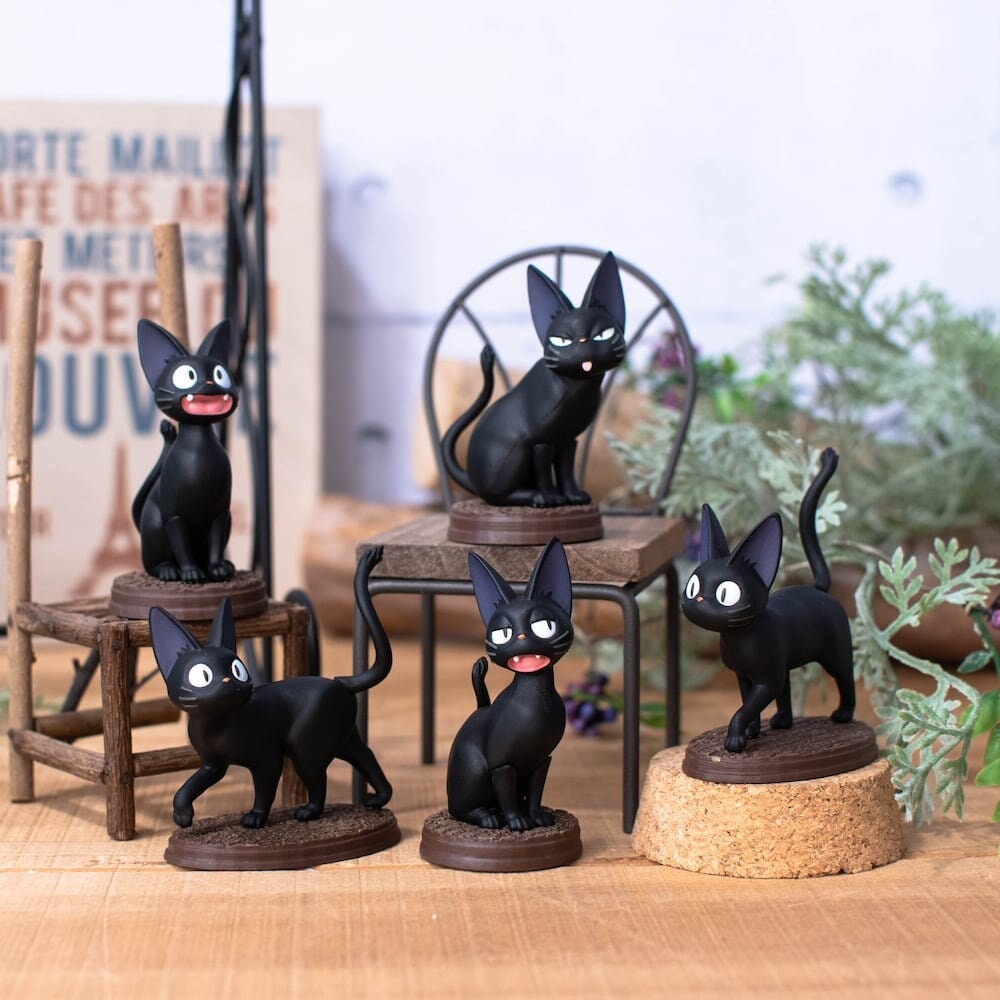 Official Ghibli Studio Jiji Figure (Set of 6) • Kikis Delivery