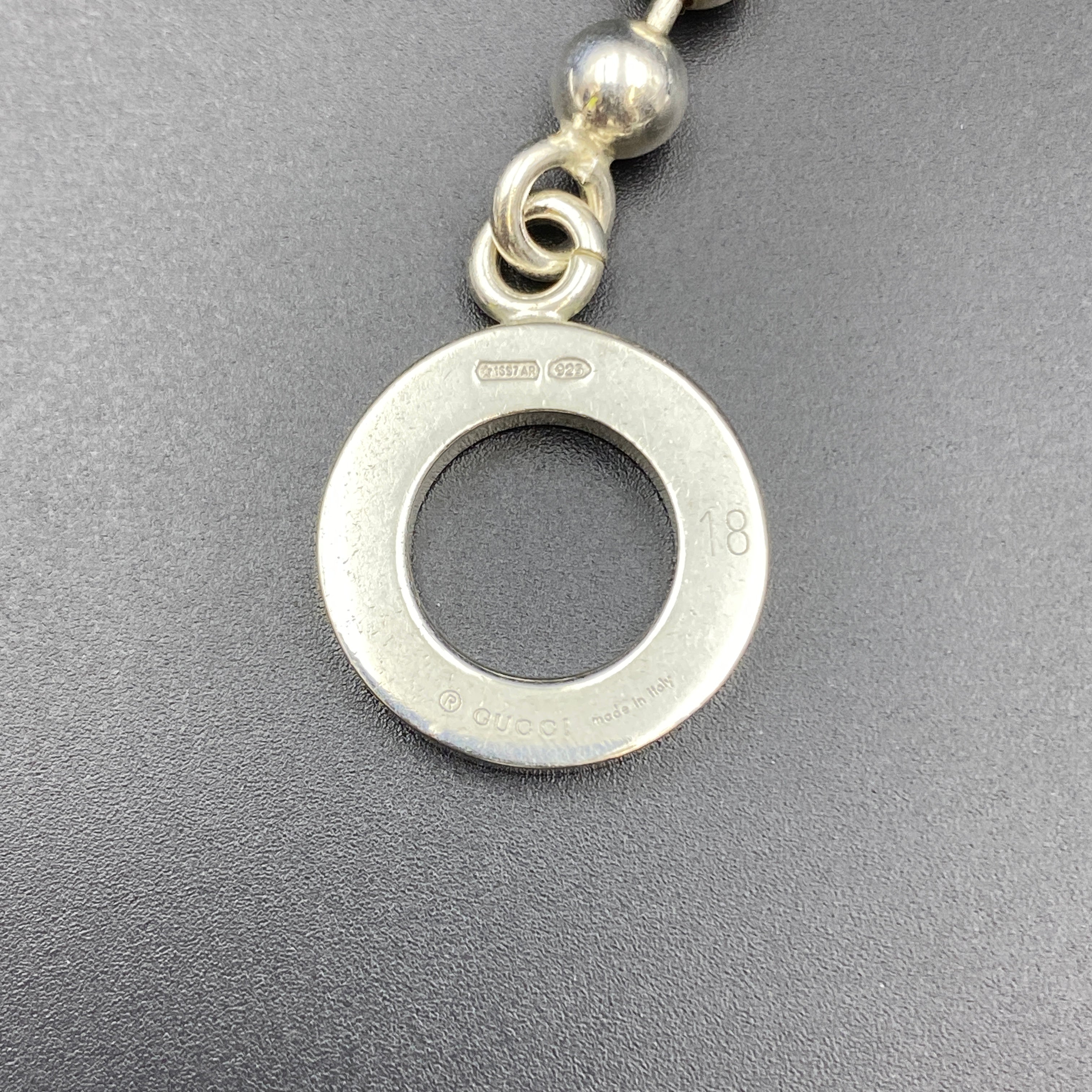 送料無料】 GUCCI（グッチ）ボールチェーンブレスレット SV925 中古品