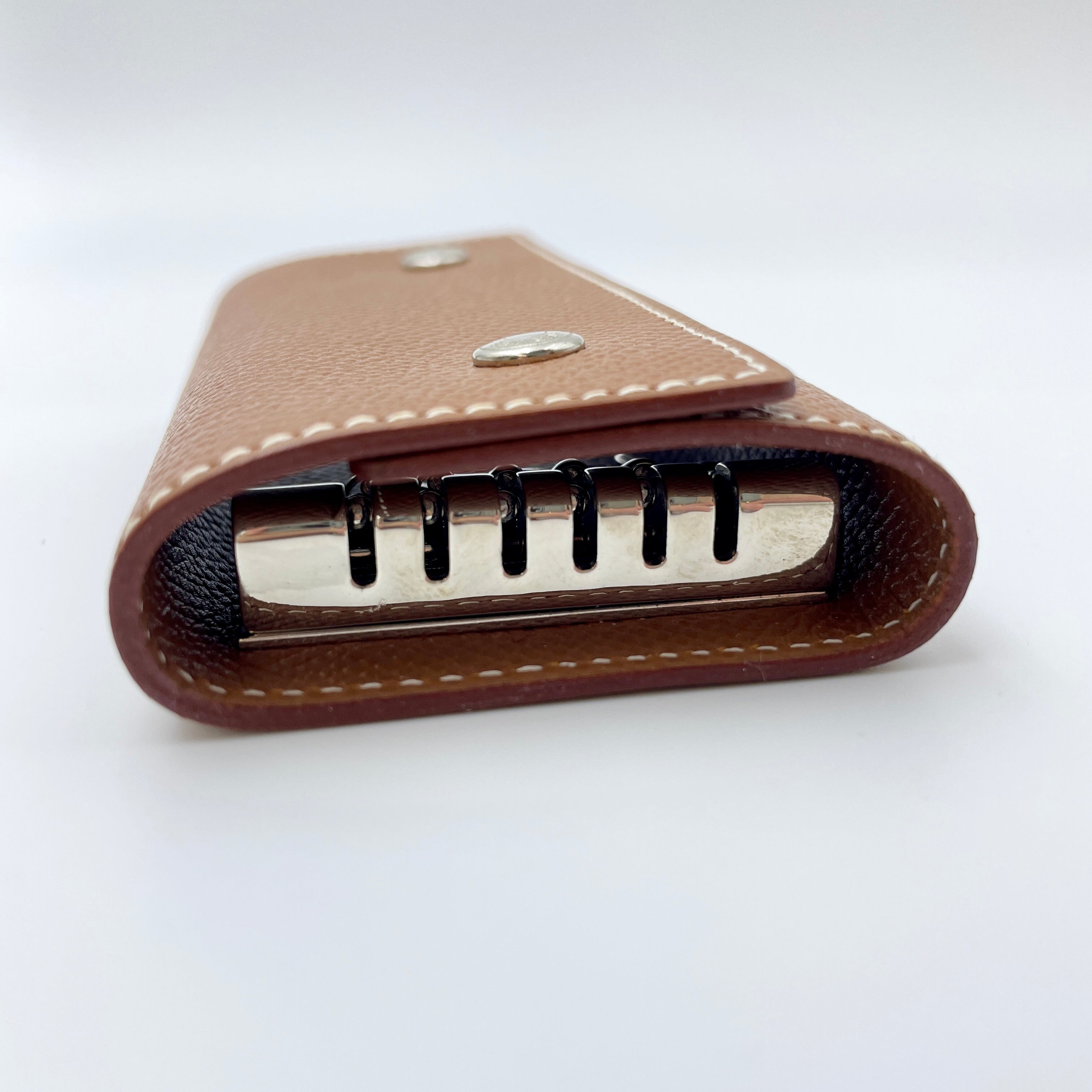 送料無料】HERMES（エルメス) キーケース エテュイクレ6 ブラウン