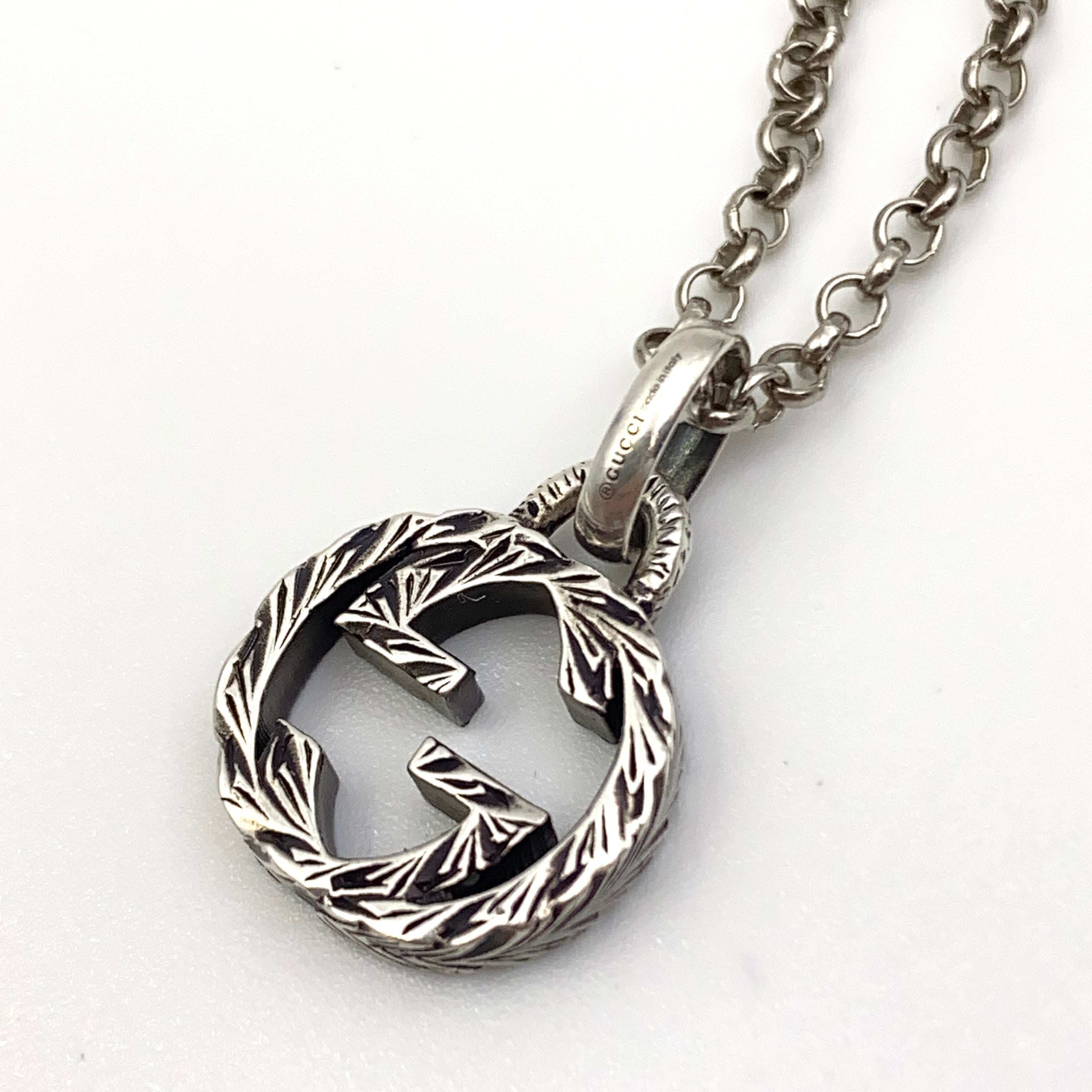 送料無料】GUCCI（グッチ）インターロッキング ペンダント ネックレス