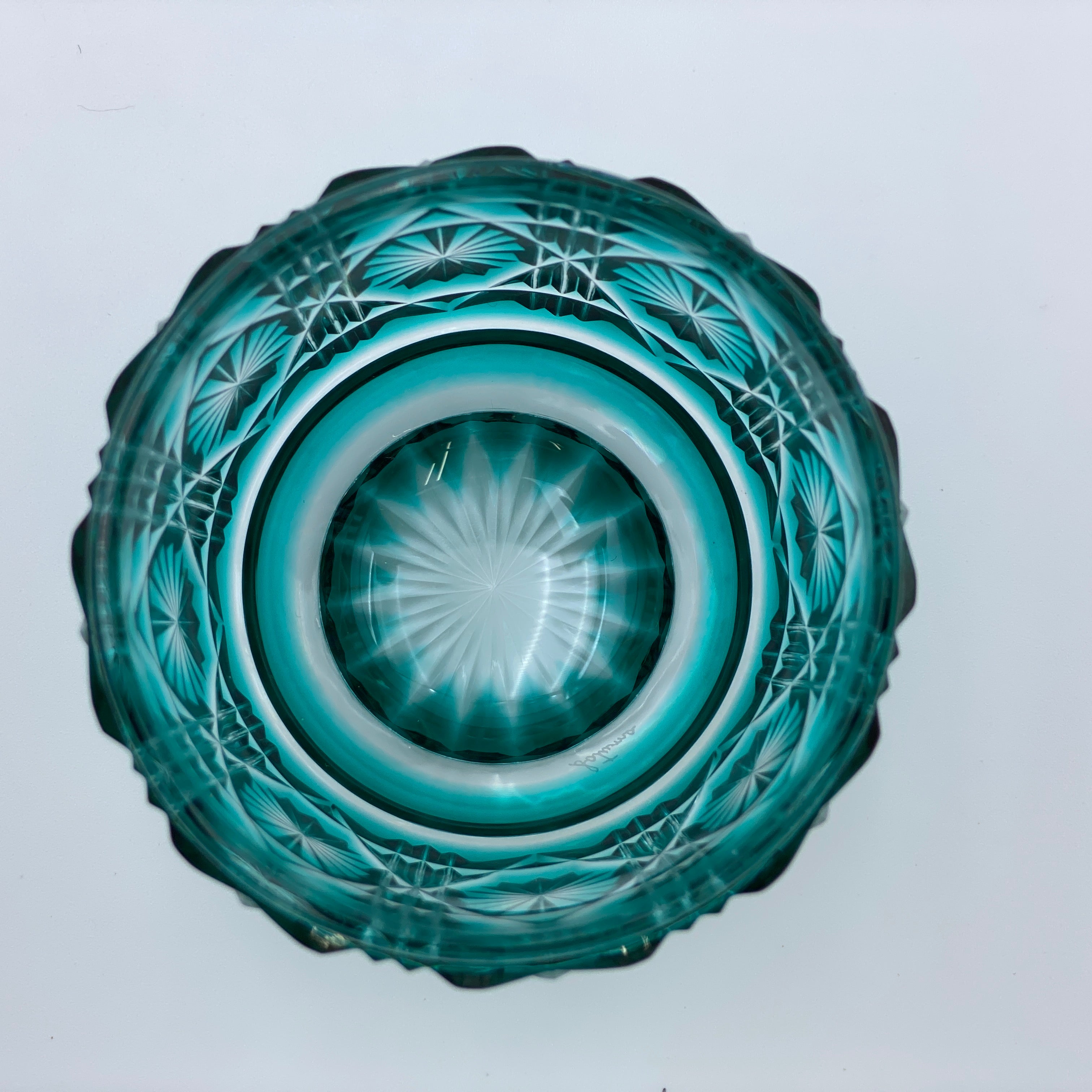 送料無料】薩摩びーどろ工芸 作 復元薩摩切子 色被せガラス切子 猪口揃