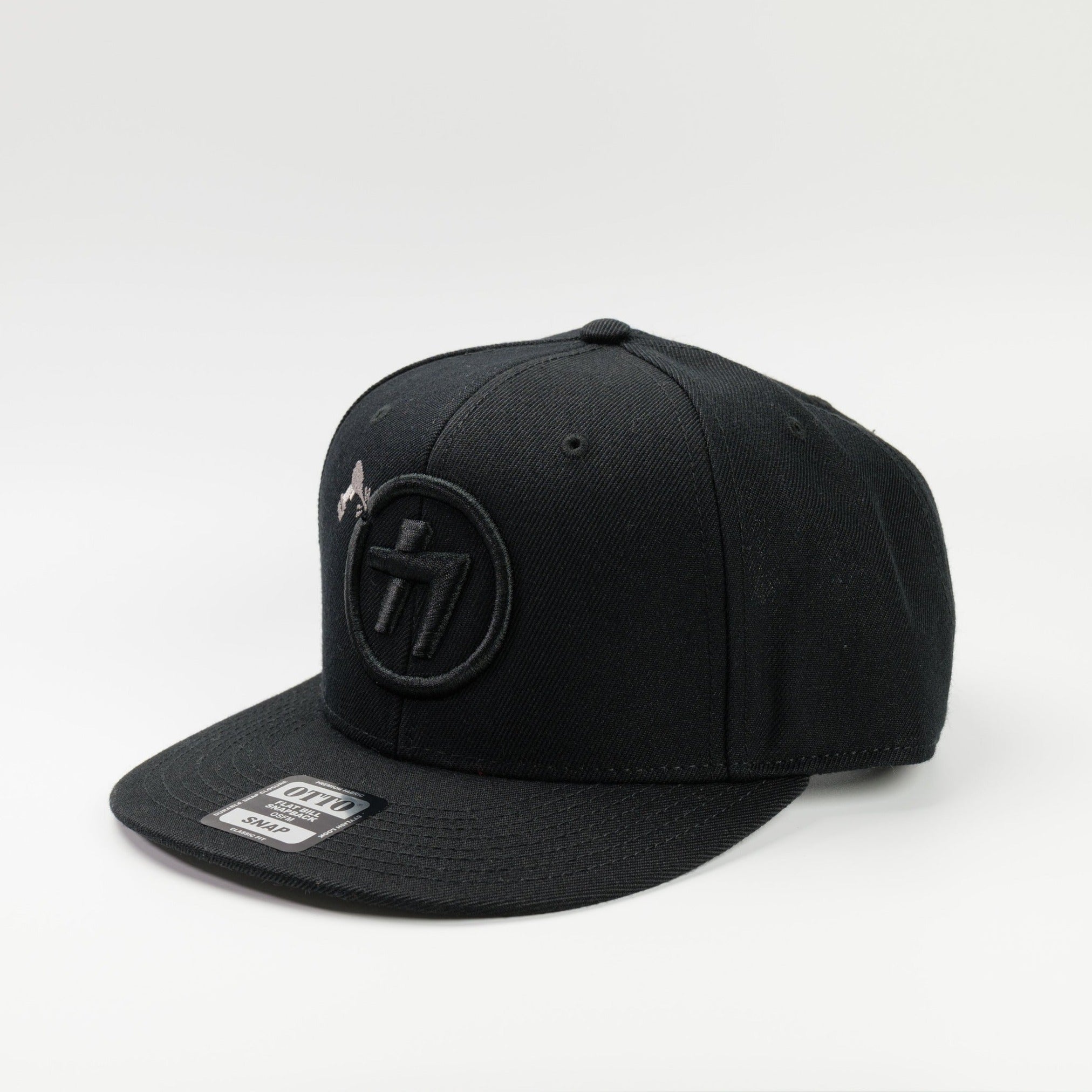 金津屋商店 オリジナルフラットバイザーキャップ ブラック