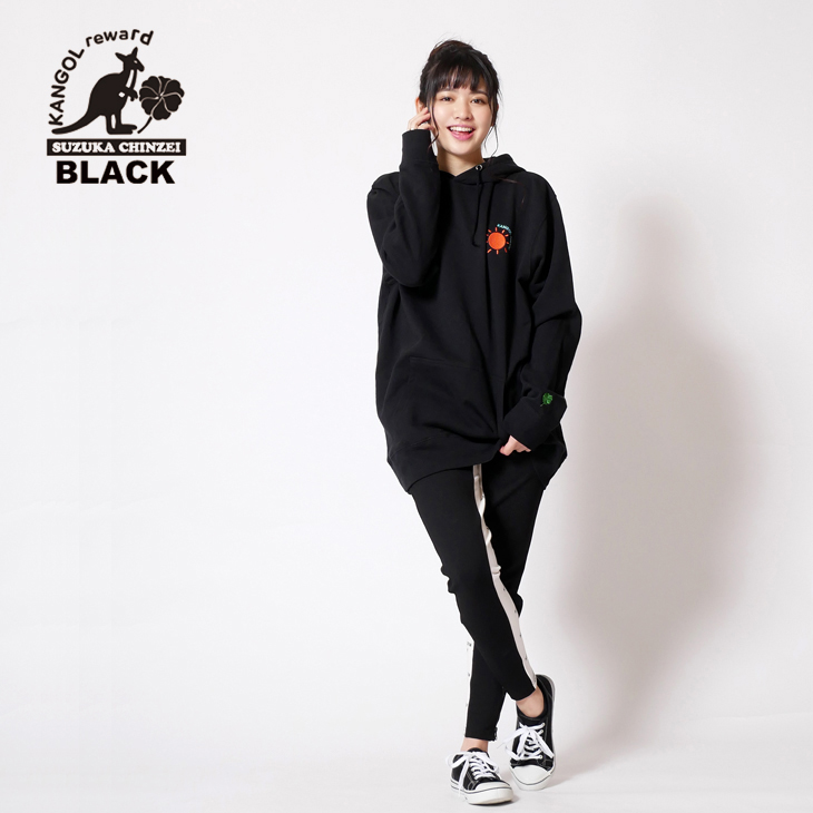 鎮西寿々歌×KANGOL REWARD コラボ プルオーバーパーカー