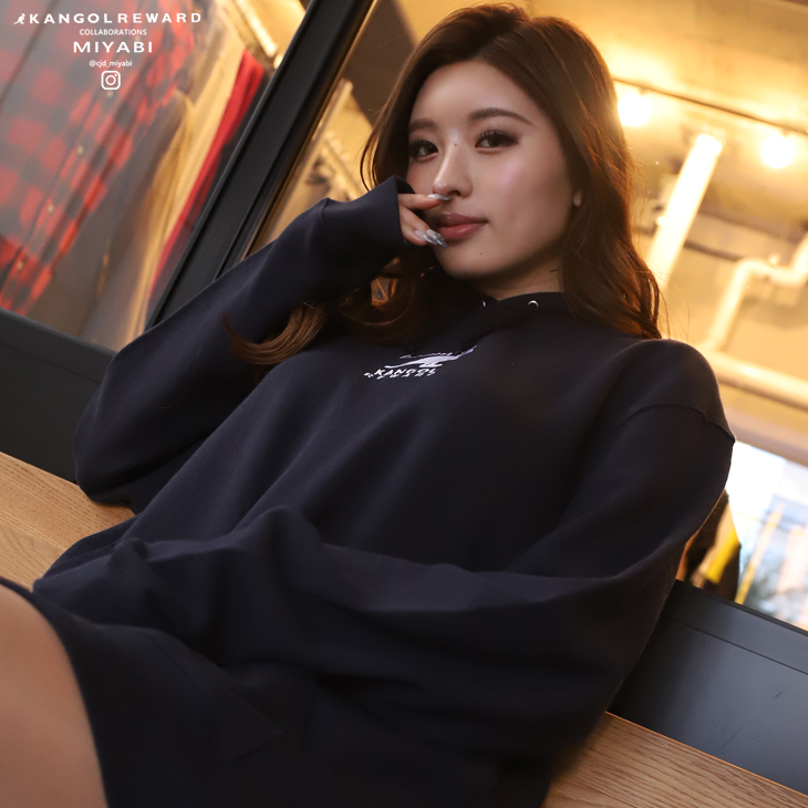 MIYABI×KANGOL REWARDコラボ プルオーバーパーカー