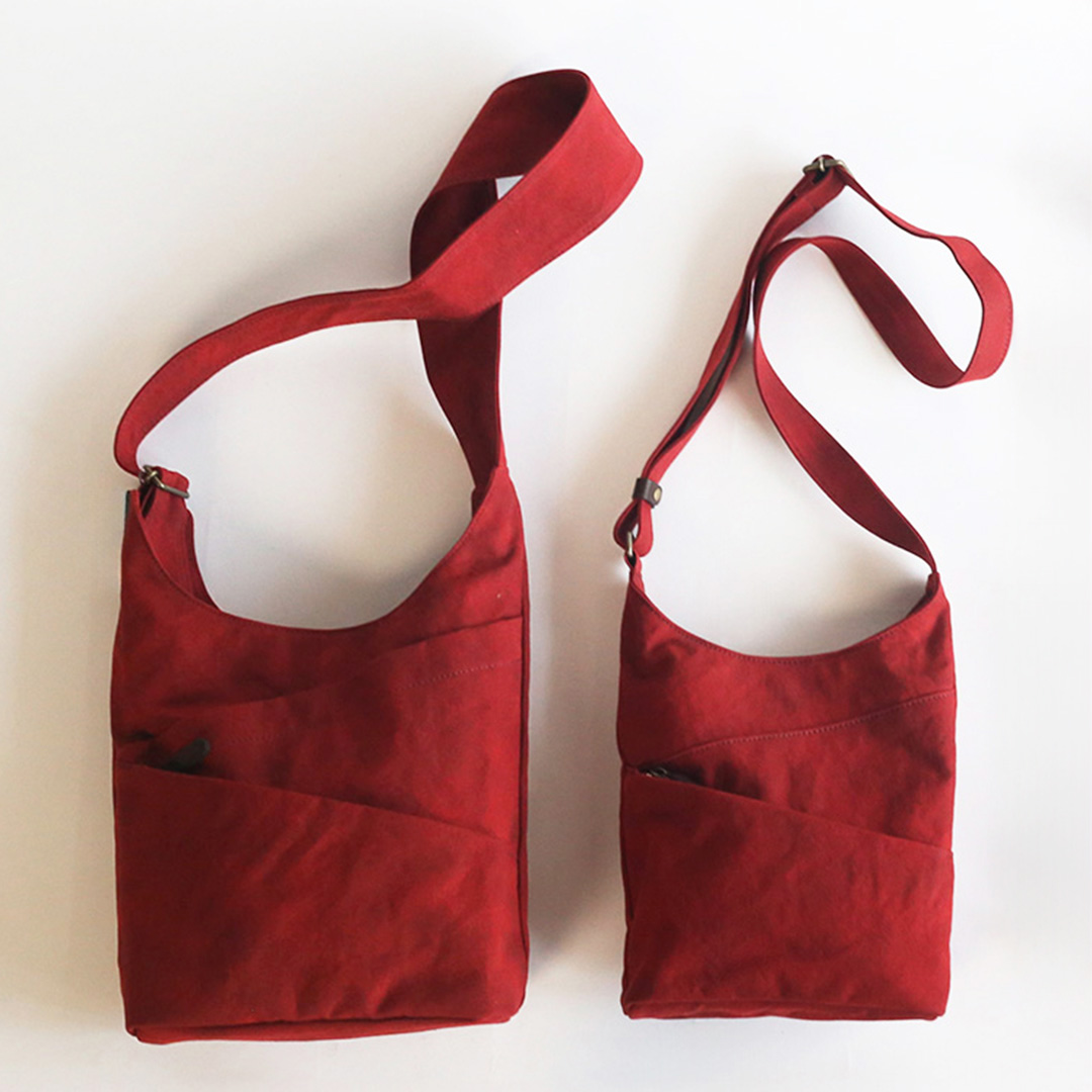 備長炭染め帆布ミニノコショルダーバッグ | 香久山鞄