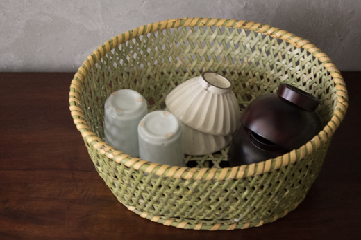 長野 根曲竹 茶碗かご (特大)