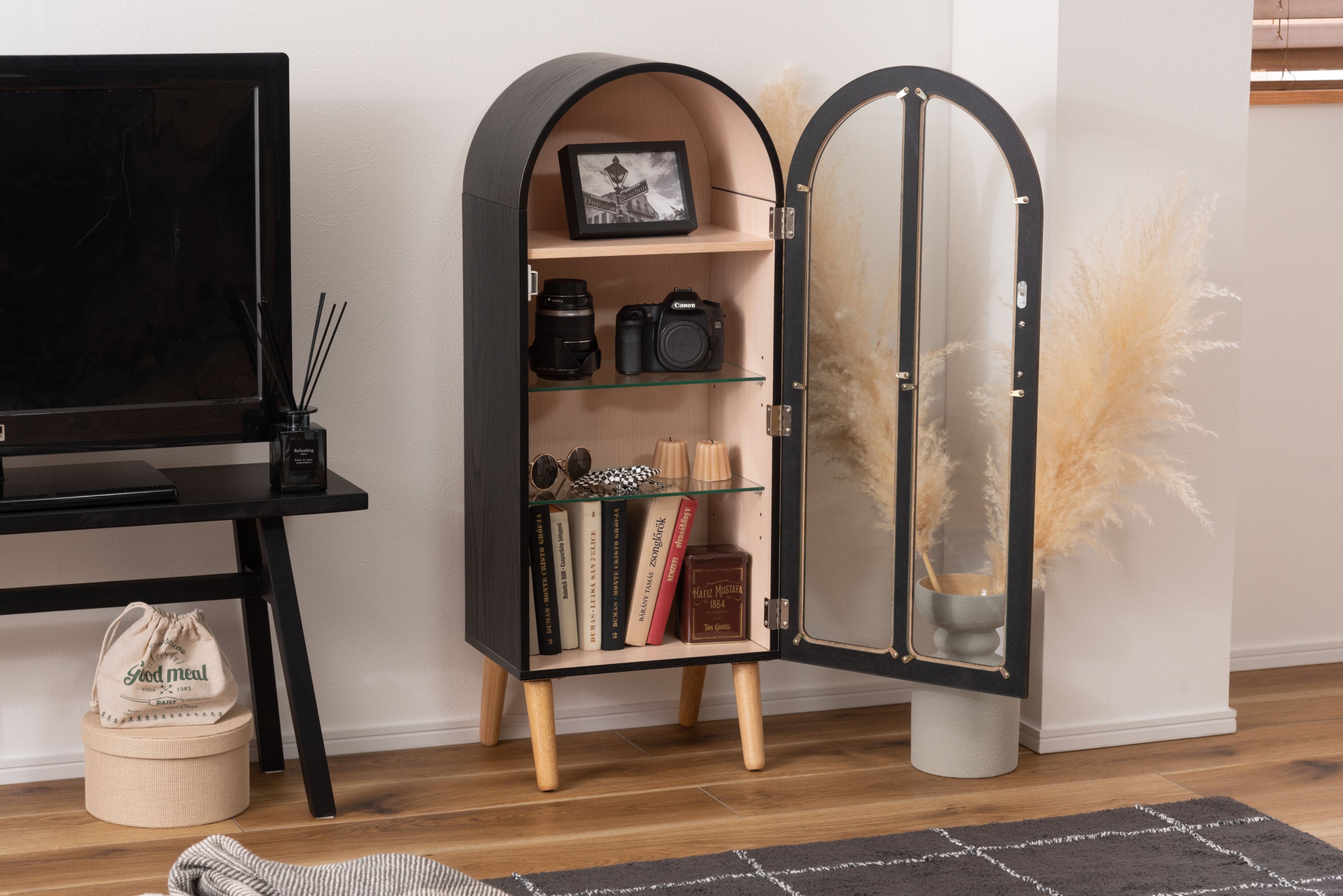 コレクションシェルフ ラック アーチ型 棚 収納 フィギュアケース