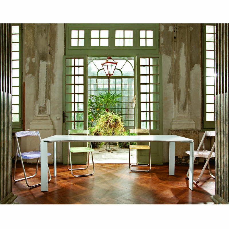 フォー158（天板ホワイト/脚ホワイト）｜Kartell｜カルテル