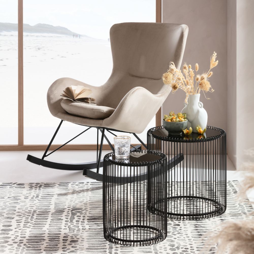 ワイヤーブラック(2/Set) サイドテーブル - サイドテーブルの通販