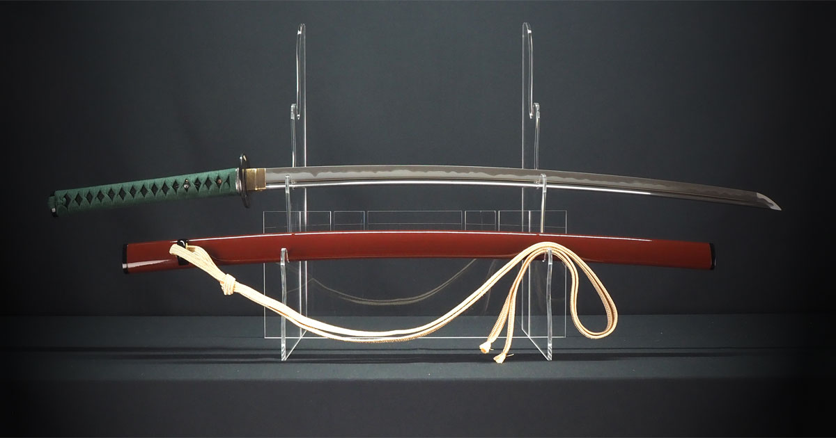 栃木県K様 居合刀特注製作（まるで桃山拵。鞘塗の朱が鮮やかな天正拵