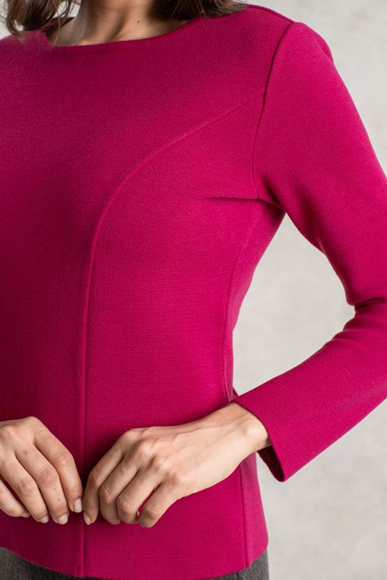 チェリーピンク ミラノリブトップス– kay me