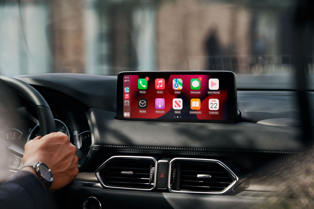 2023 CX-5（欧州仕様）でも「タッチパネル（Apple CarPlay