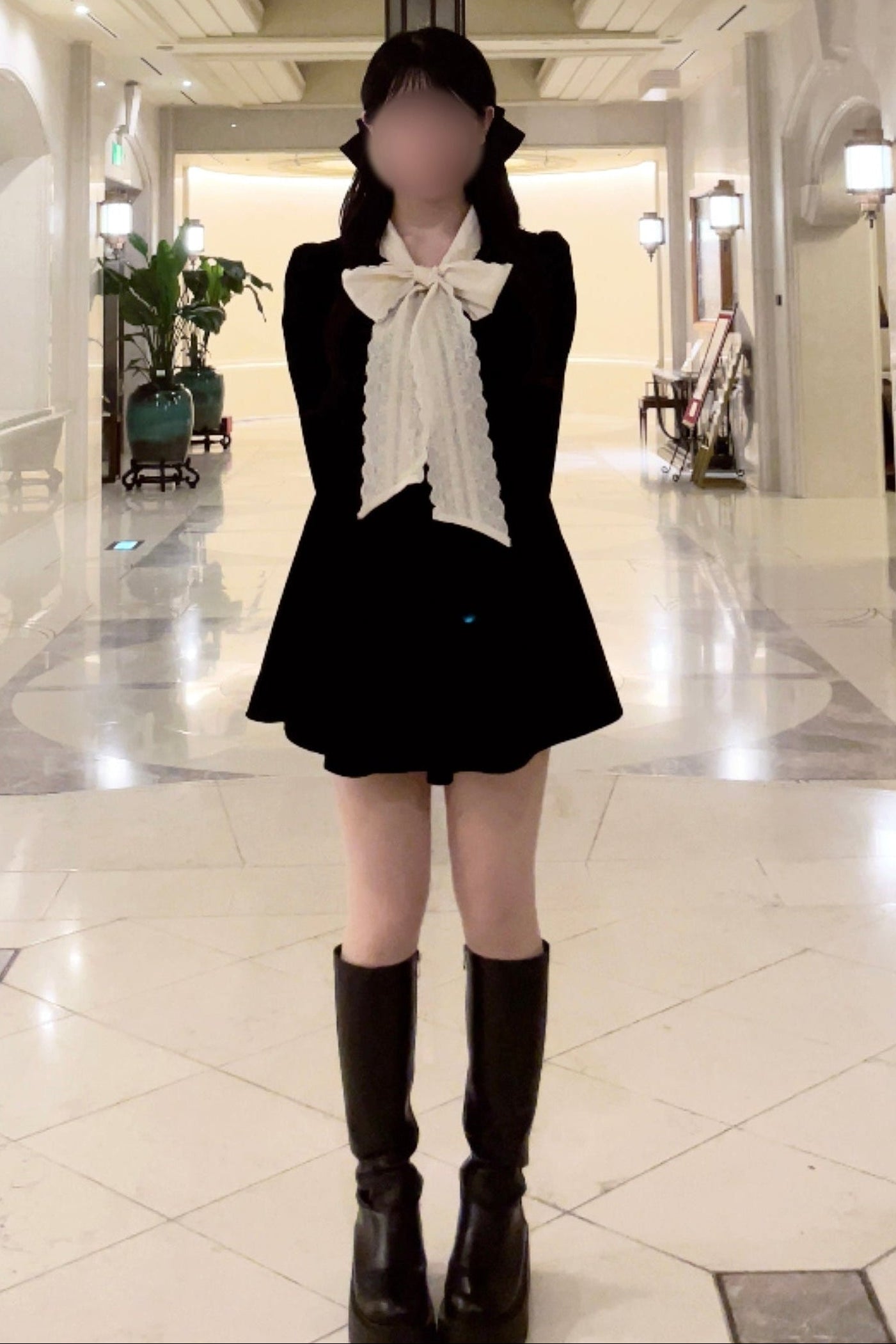 ロマンティックレースリボンワンピース KR13562