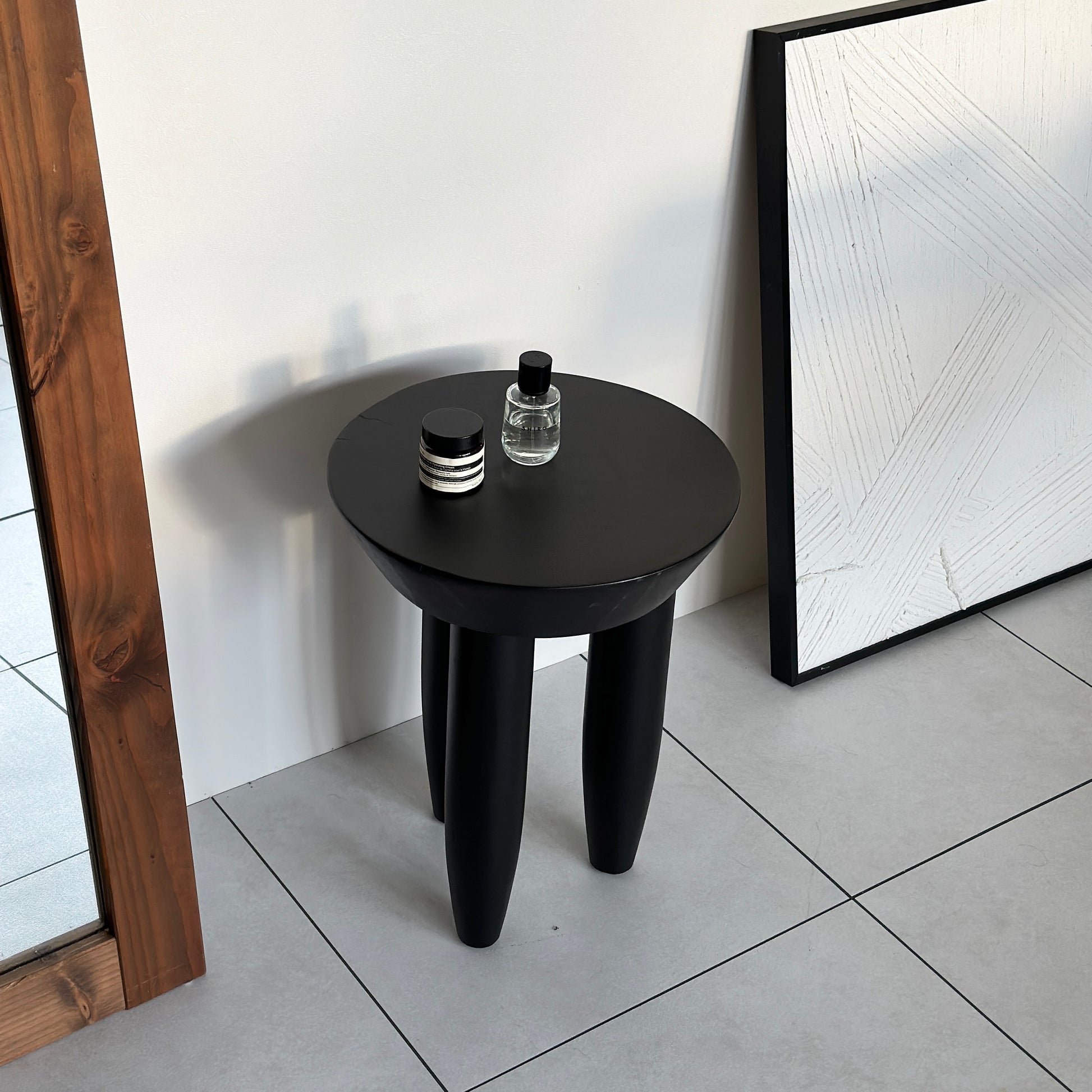 スツール｜ぽってり脚ウッドスツール - territory